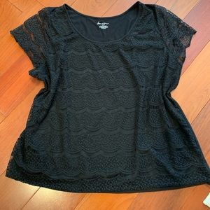 Lane Bryant Lace Detail Shirt